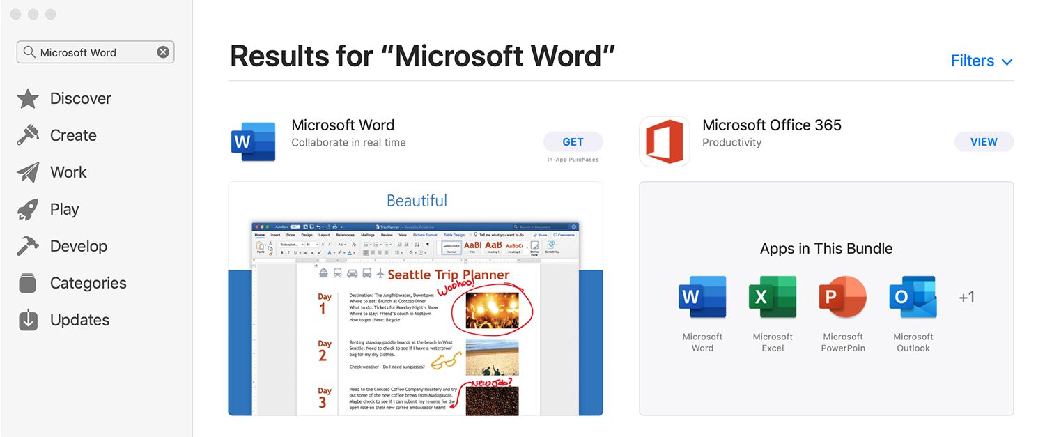 Microsoft word equivalent for mac